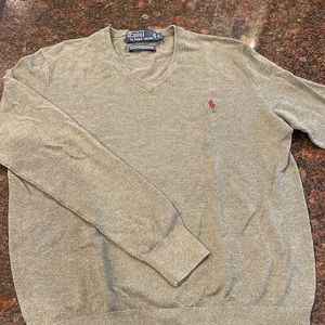 V Neck Sweater. Never worn.  Lightweight. 85% cotton and 15% cashmere.